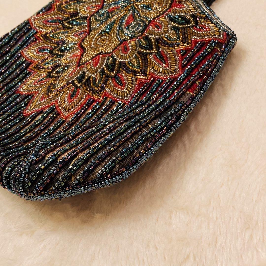 LUMY　はしもと　ルミー　ビーズバッグ　パーティーバッグ　ハンドバッグ　皇室