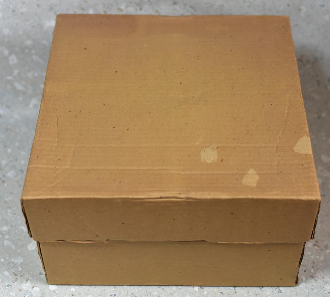 貴山造　染付山水紋平水指　【極上品】　お茶道具/共箱