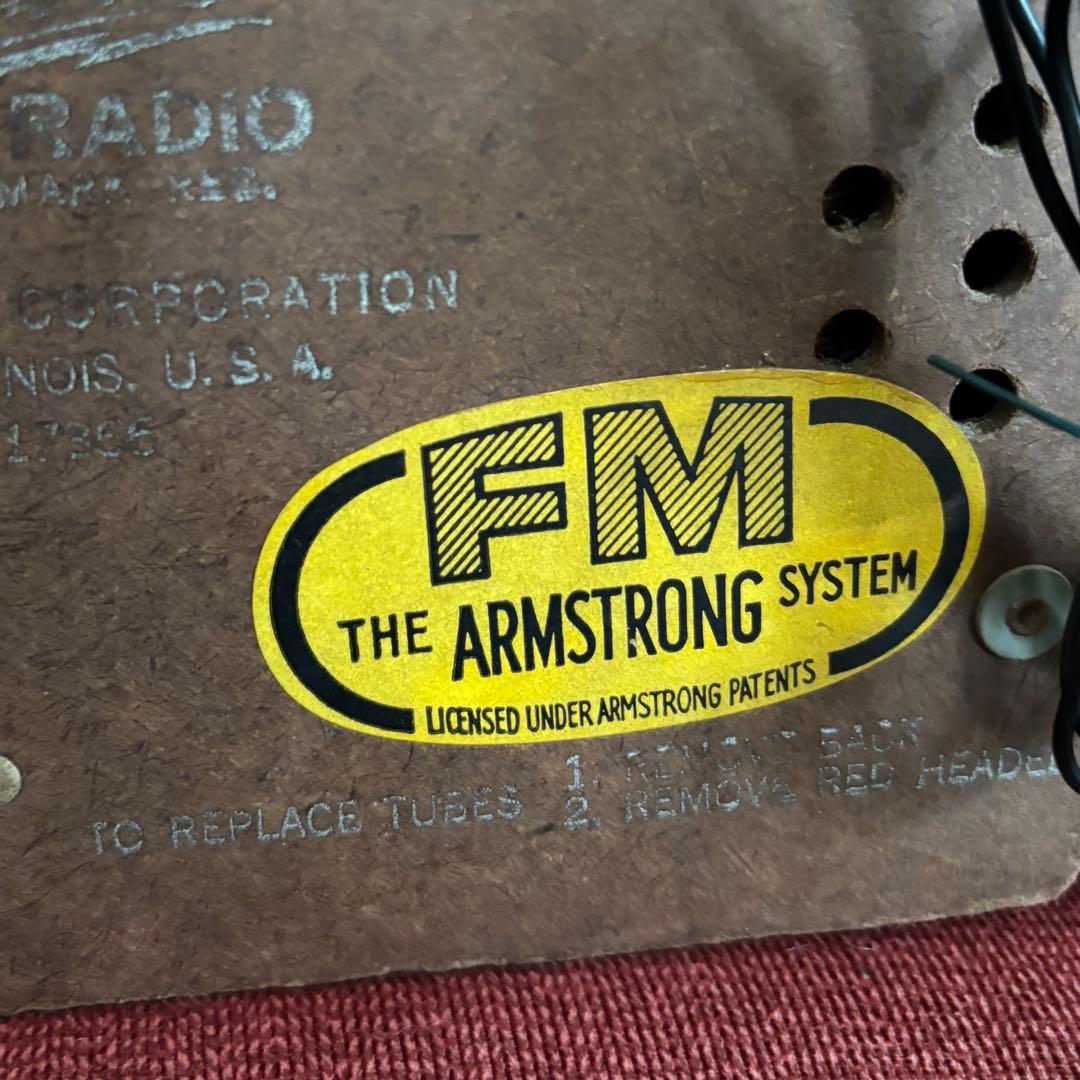 【ZENITH】ヴィンテージ真空管ラジオ　USA AM・FM※動作確認済