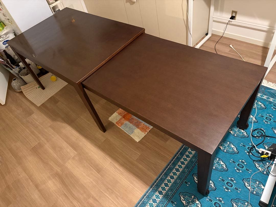 ケユカ KEYUCA エクステンション ダイニングテーブル スライド 伸長式