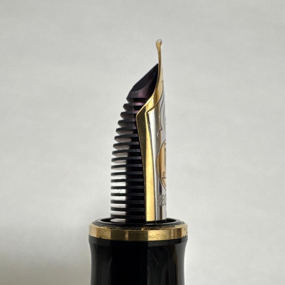 ペリカン 万年筆 スーベレーン M800 M(中字） 青縞＋ 純正インクセット