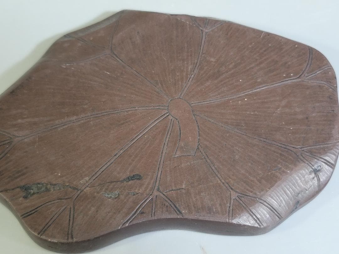 DT581 古い 硯 瓜 蓮形 二件 まとめて