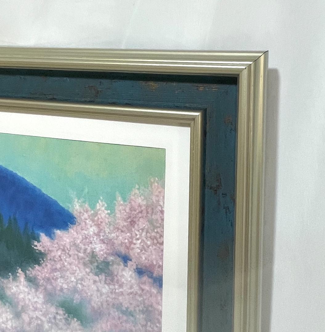 【新品】東山魁夷 『花薫る』複製画 　ポスター額付　日本画 風景画