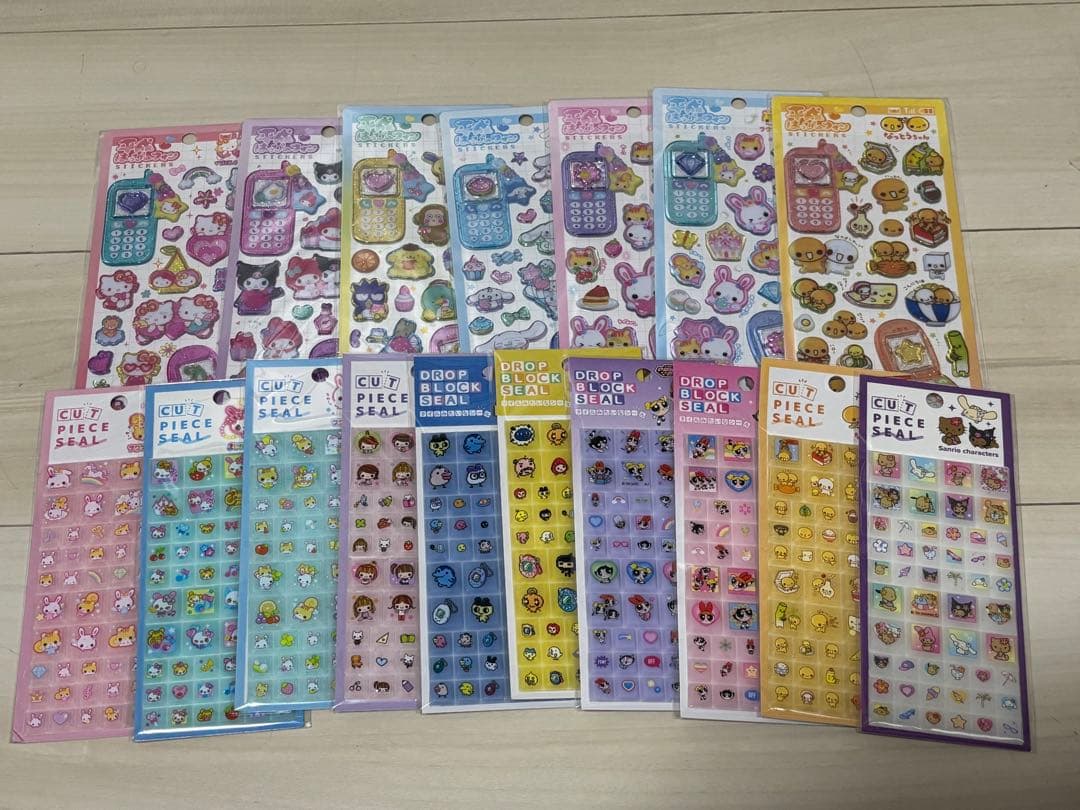 新品　ボンボンドロップシール　サンリオ　うるちゅる　正規品　60枚セット　.