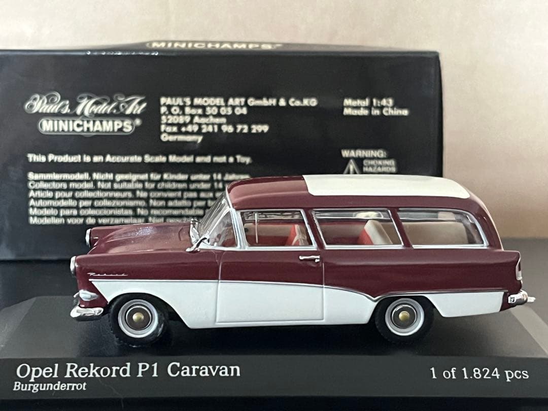 安麻呂さま　専用　オペル レコルト モーリスミニ 1/43