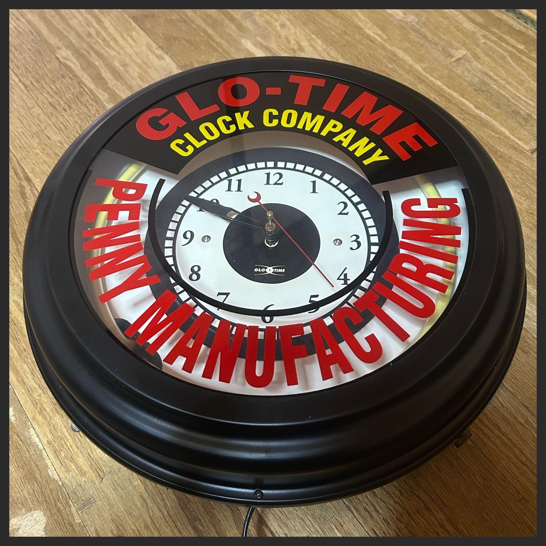 ネオン管　掛け時計　ネオンクロック　新品・未使用品