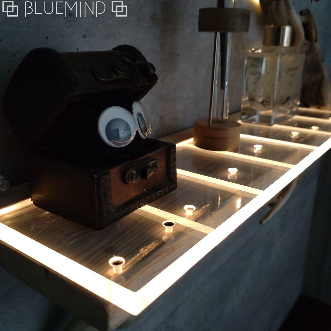 No.1185 アクリルが超キレイな流木ウォールシェルフ 流木インテリア