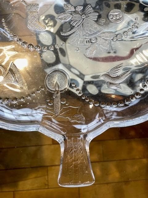 クリスマスツリー型ガラス皿