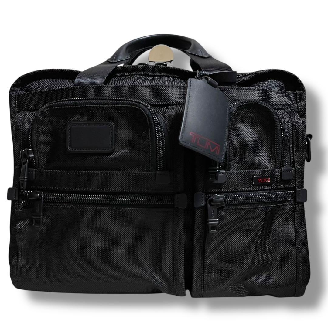 未使用級✨TUMIビジネスバッグ 2層 2way マチ拡張 26141DH 黒