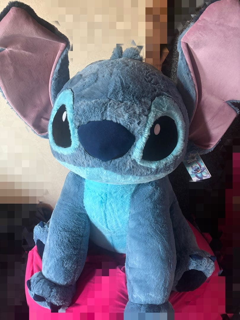 兵庫県引き渡し❗️スティッチ　特大ぬいぐるみ　配送不可‼️