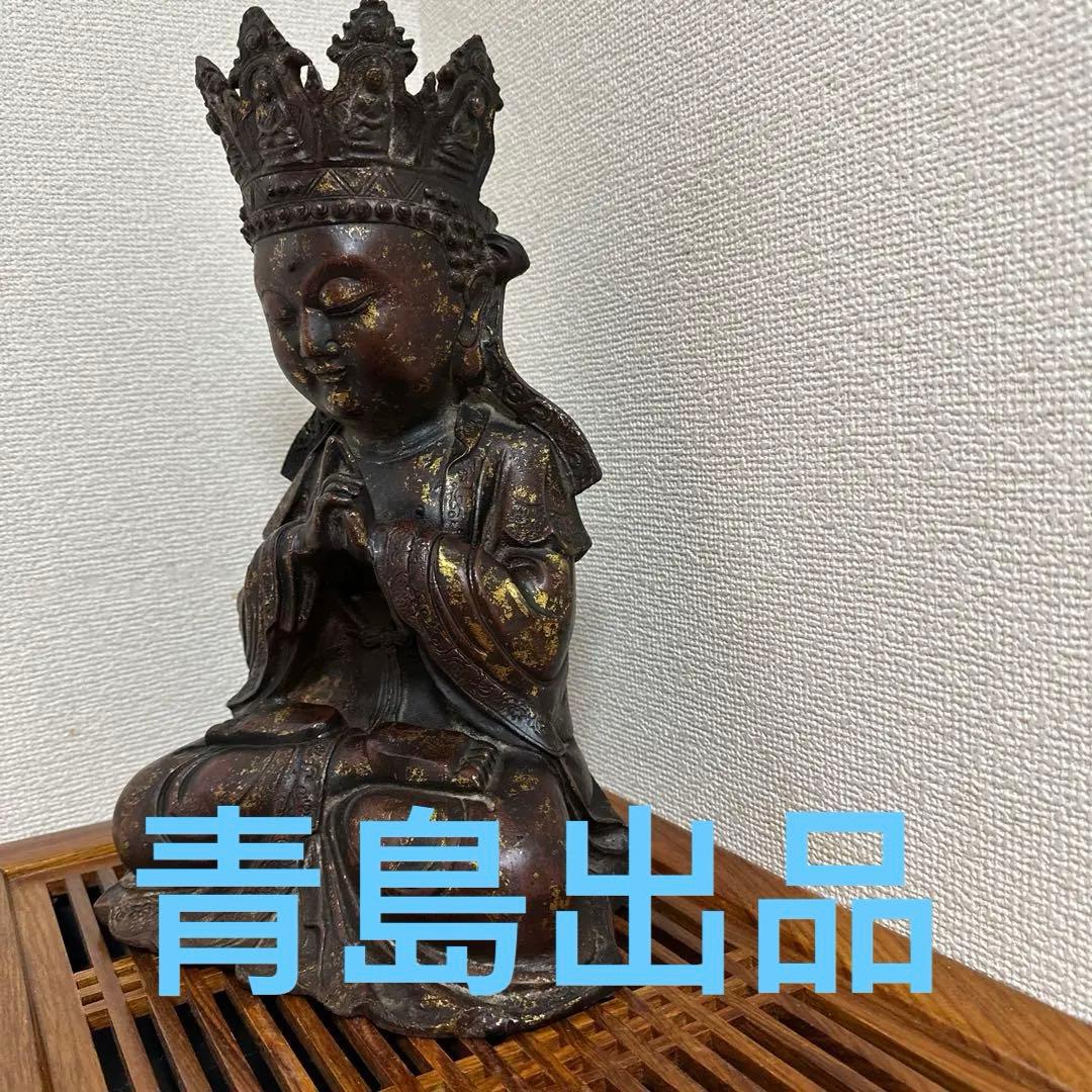 骨董品　古美術　チベット仏　仏教美術　中国美術　琉金佛　仏像　鉄仏　大明永樂年製