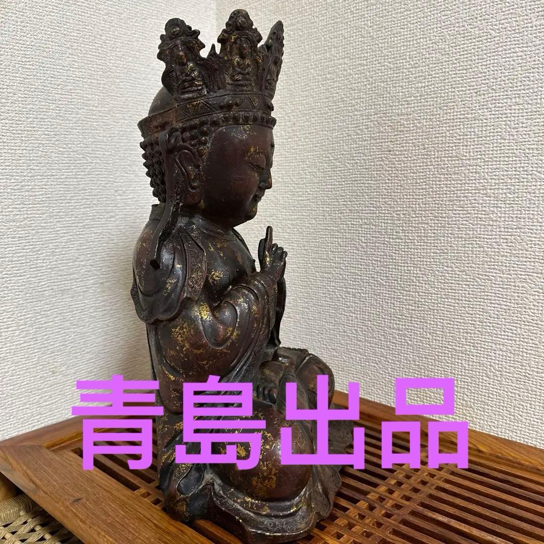 骨董品　古美術　チベット仏　仏教美術　中国美術　琉金佛　仏像　鉄仏　大明永樂年製
