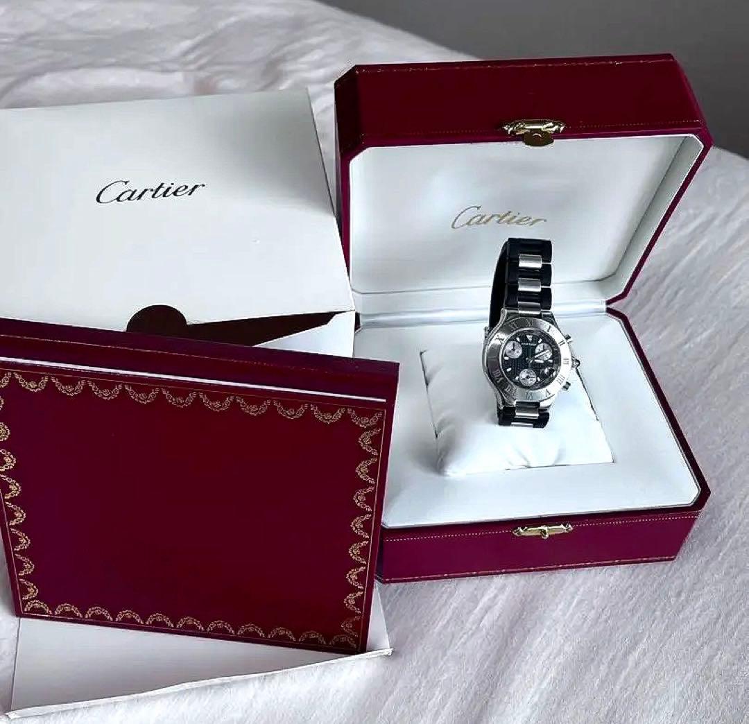 カルティエ ＣＡＲＴＩＥＲ 腕時計 マスト２１ クロノスカフ クォーツ メンズ