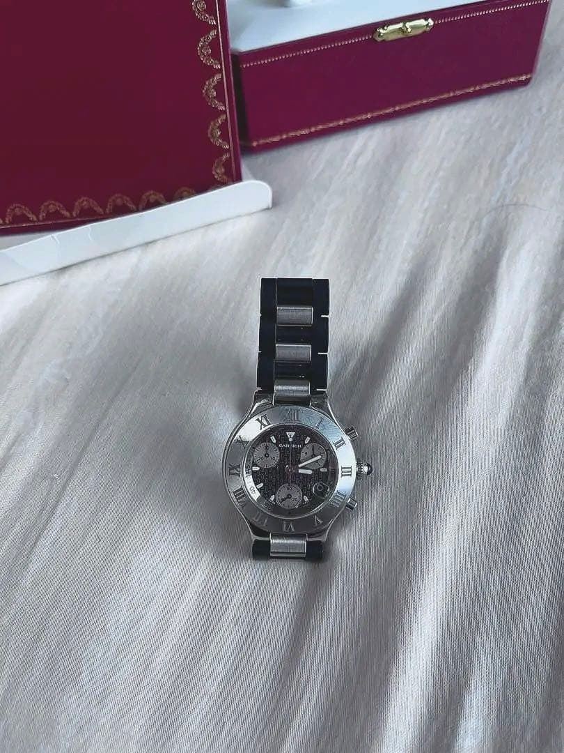 カルティエ ＣＡＲＴＩＥＲ 腕時計 マスト２１ クロノスカフ クォーツ メンズ