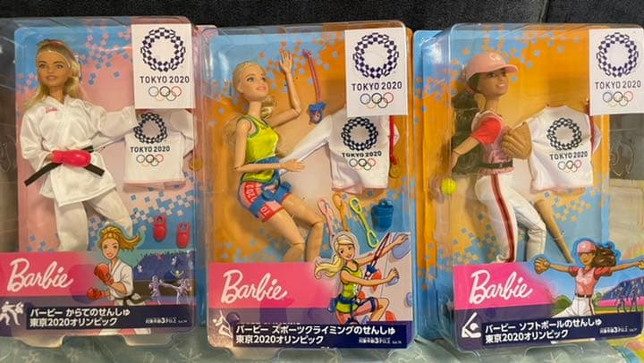 レア　限定　東京オリンピック バービー3体セット