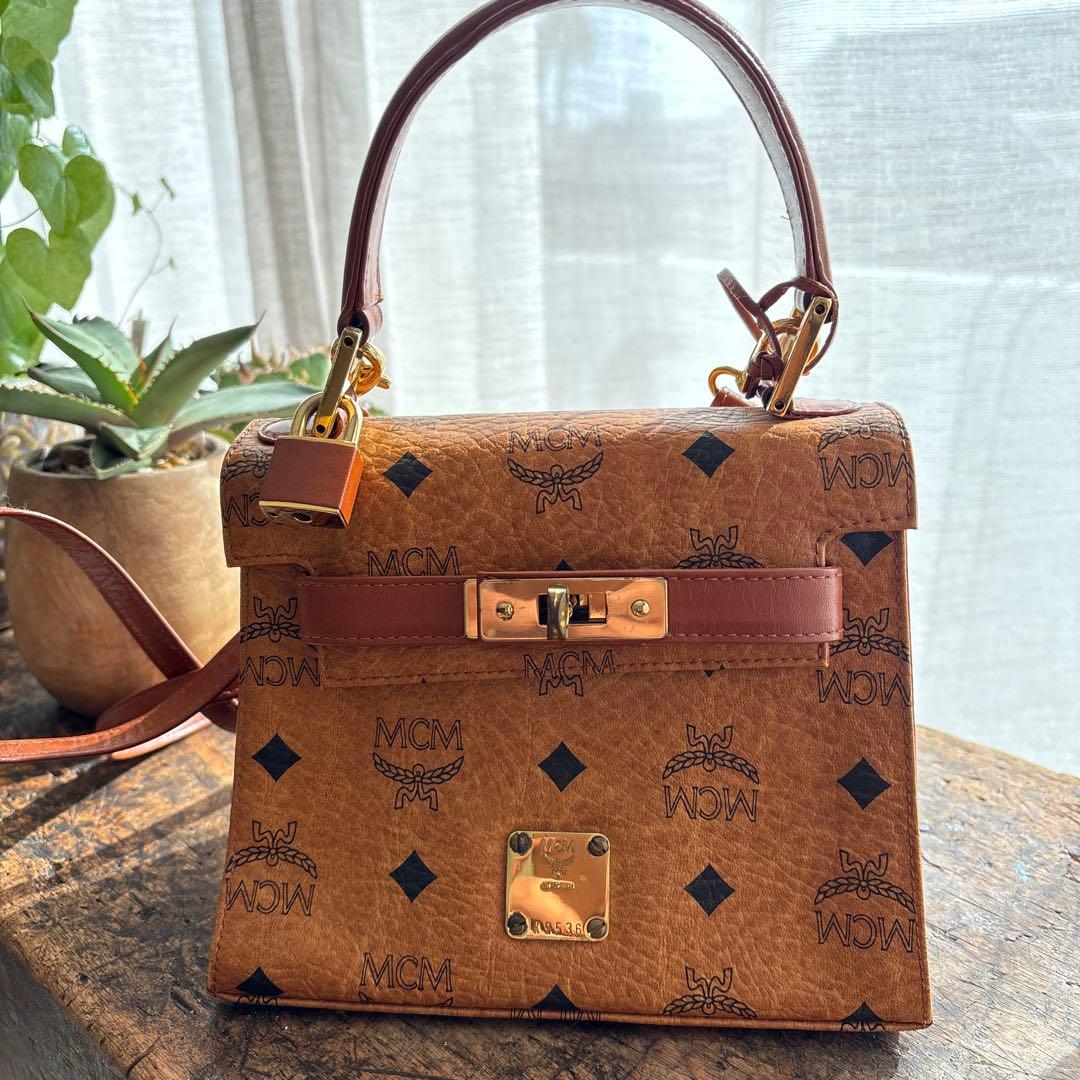 《MCM 》ビンテージ　ミニケリー　2ウェイバッグ