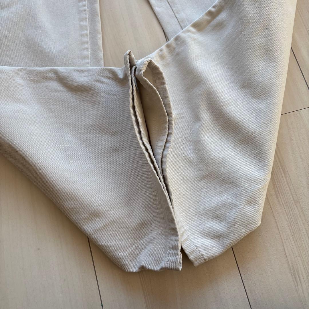 -90s ポロバイラルフローレン ポロチノ USA製 実寸33×32 アイボリー