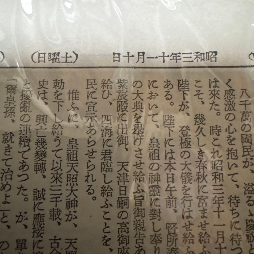東京日日新聞・昭和3年11月10日