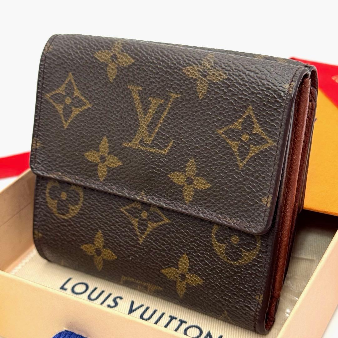 【極美品】ルイヴィトン　モノグラム　ポルトフォイユ　エリーズ　折り財布　Wホック