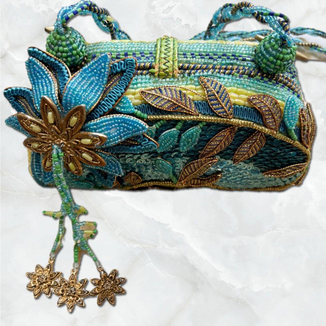 MARY FRANCES ビーズ刺繍 ショルダー パーティーバッグ