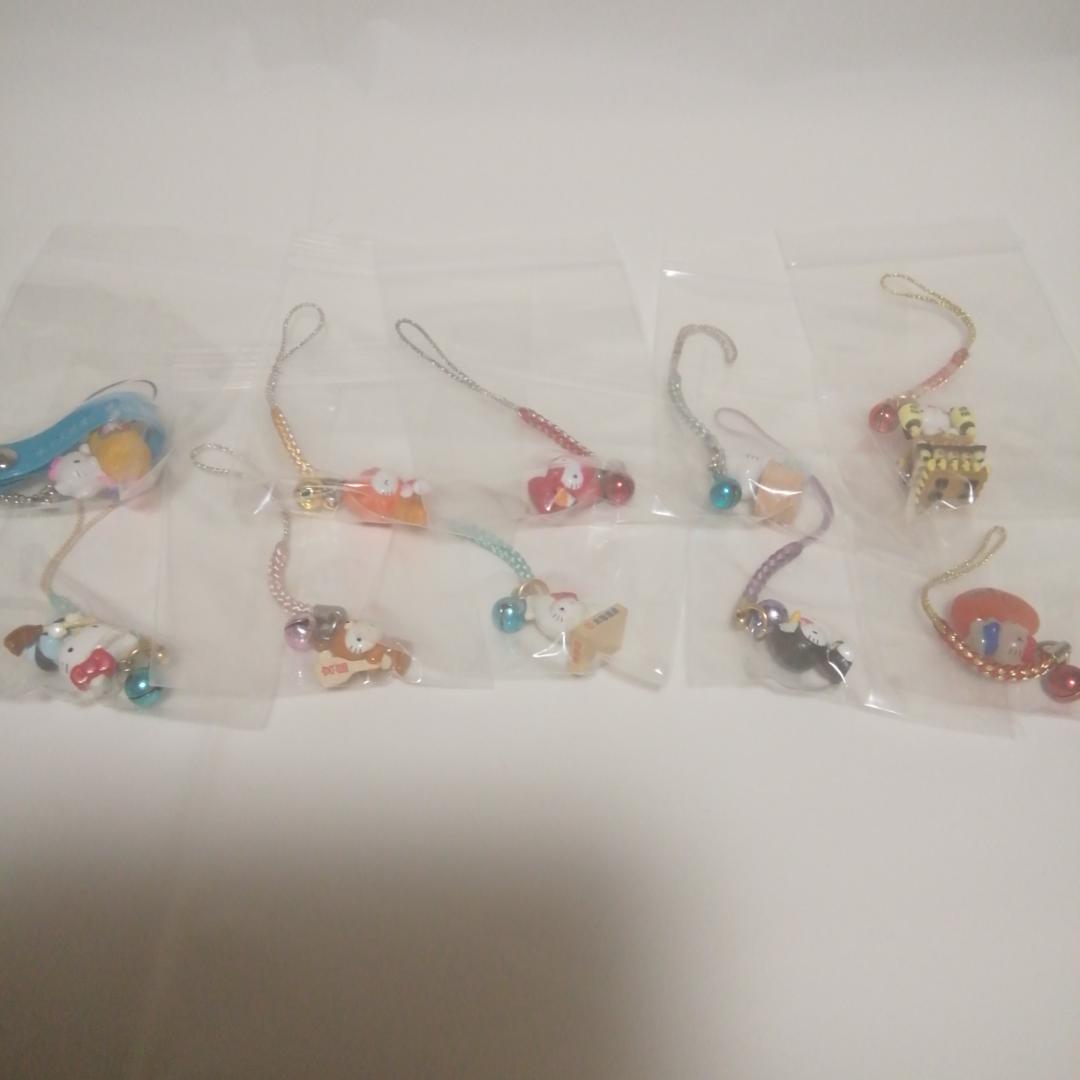 ご当地　ハローキティストラップセット　120個　(ウェディング、イチゴキティ他)