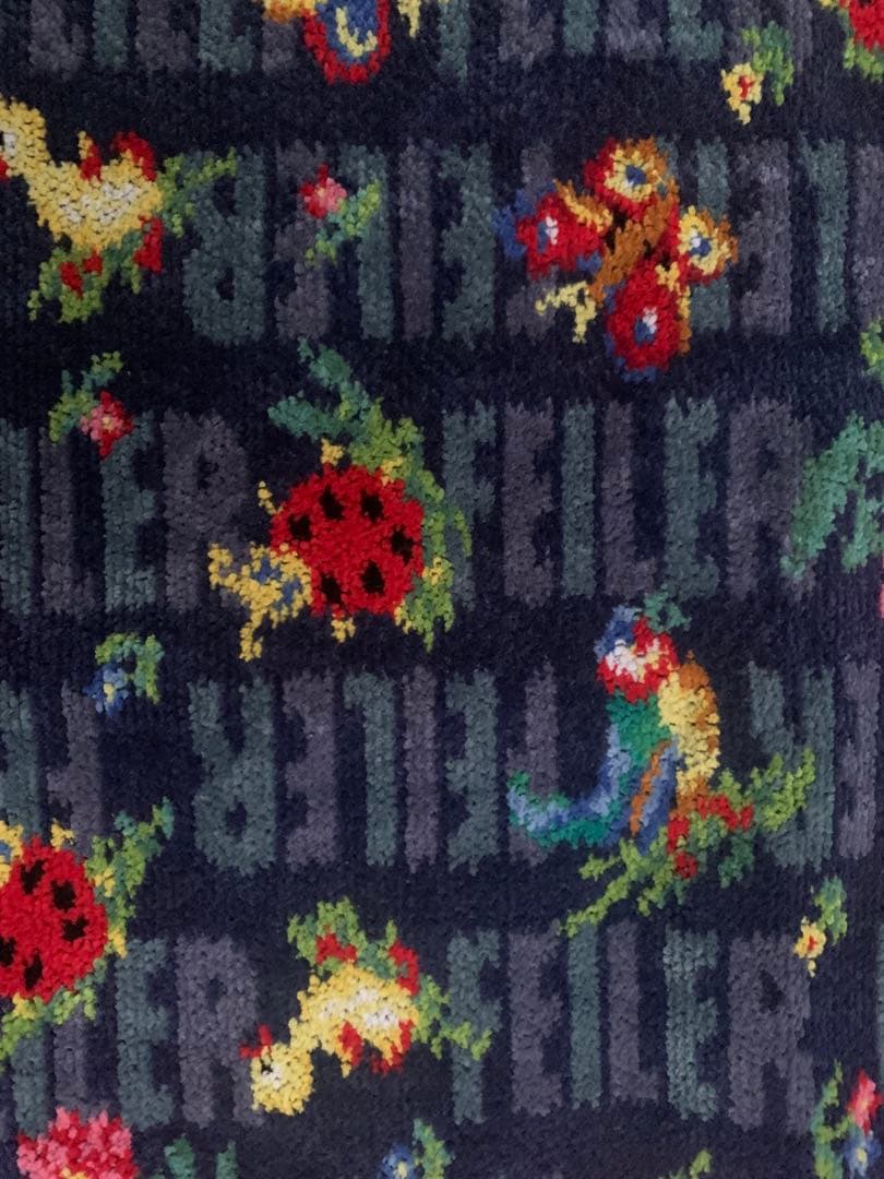 ★フェイラー★スポーツタオル★ネイビー★ロゴ★50cm×100cm★旗艦店限定