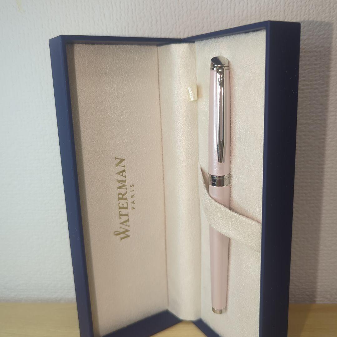 WATERMAN ピンク 万年筆 専用ケース付き