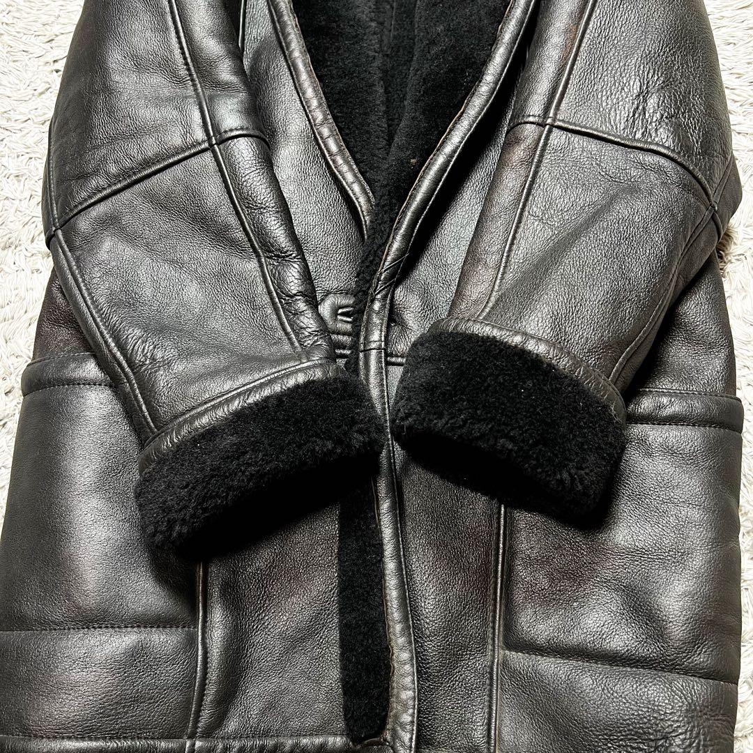 極上ムートン メンズ リアルムートン 羊毛皮 XL相当