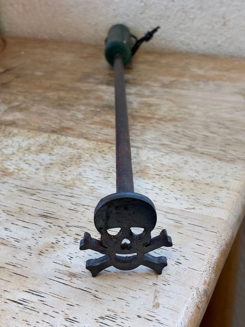 ビンテージ　スカル　髑髏　骸骨　インダストリアル　ミッドセンチュリー 死神