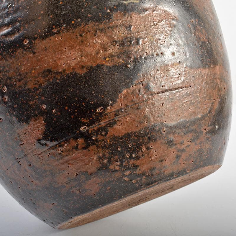 茶道具　古瀬戸　祖母懐　三耳壷　水指　紫野　小林太玄極め箱　M　R5998B