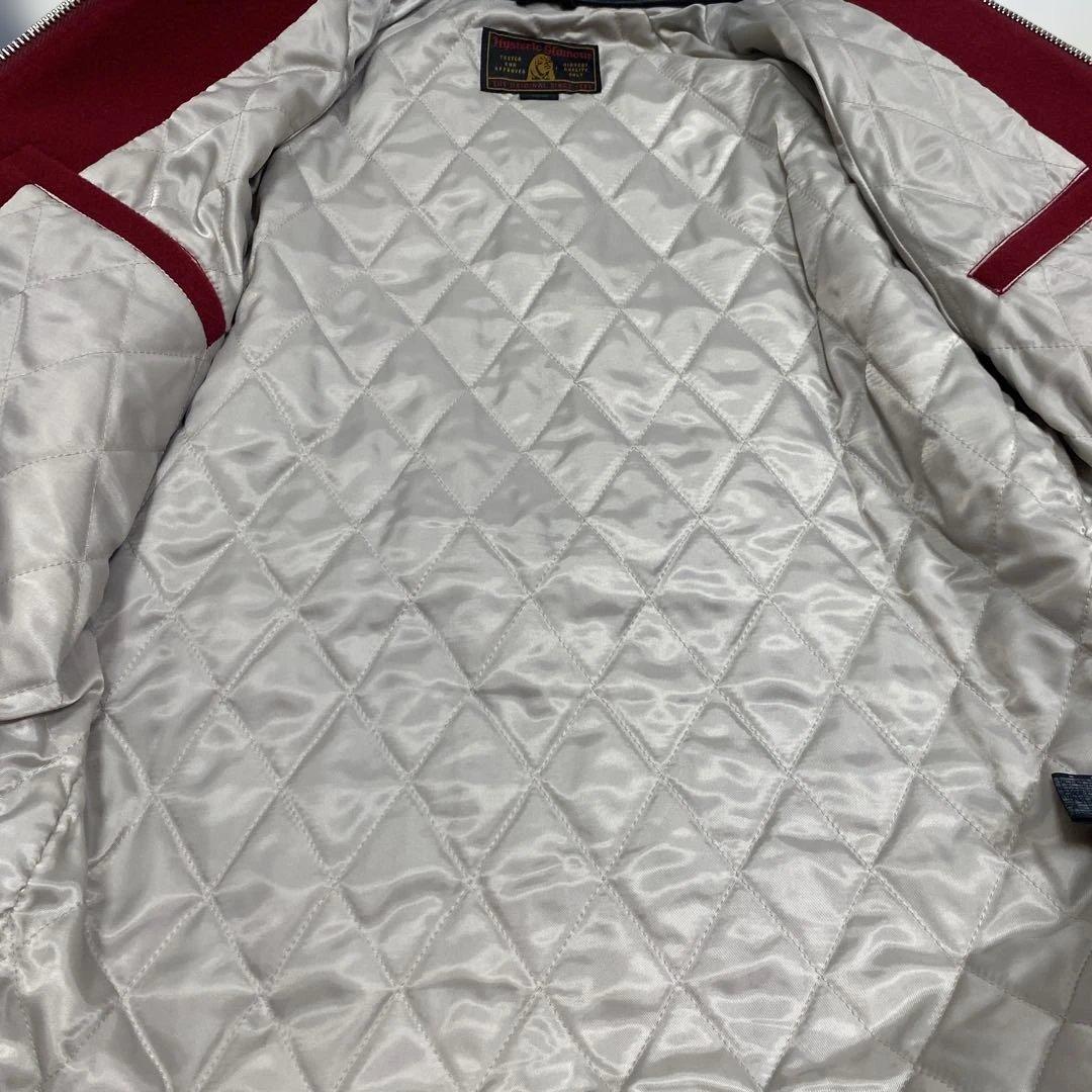 極美品✨ヒステリックグラマー羊革ラム袖レザーROCK 'n ROLL刺繍ワッペン