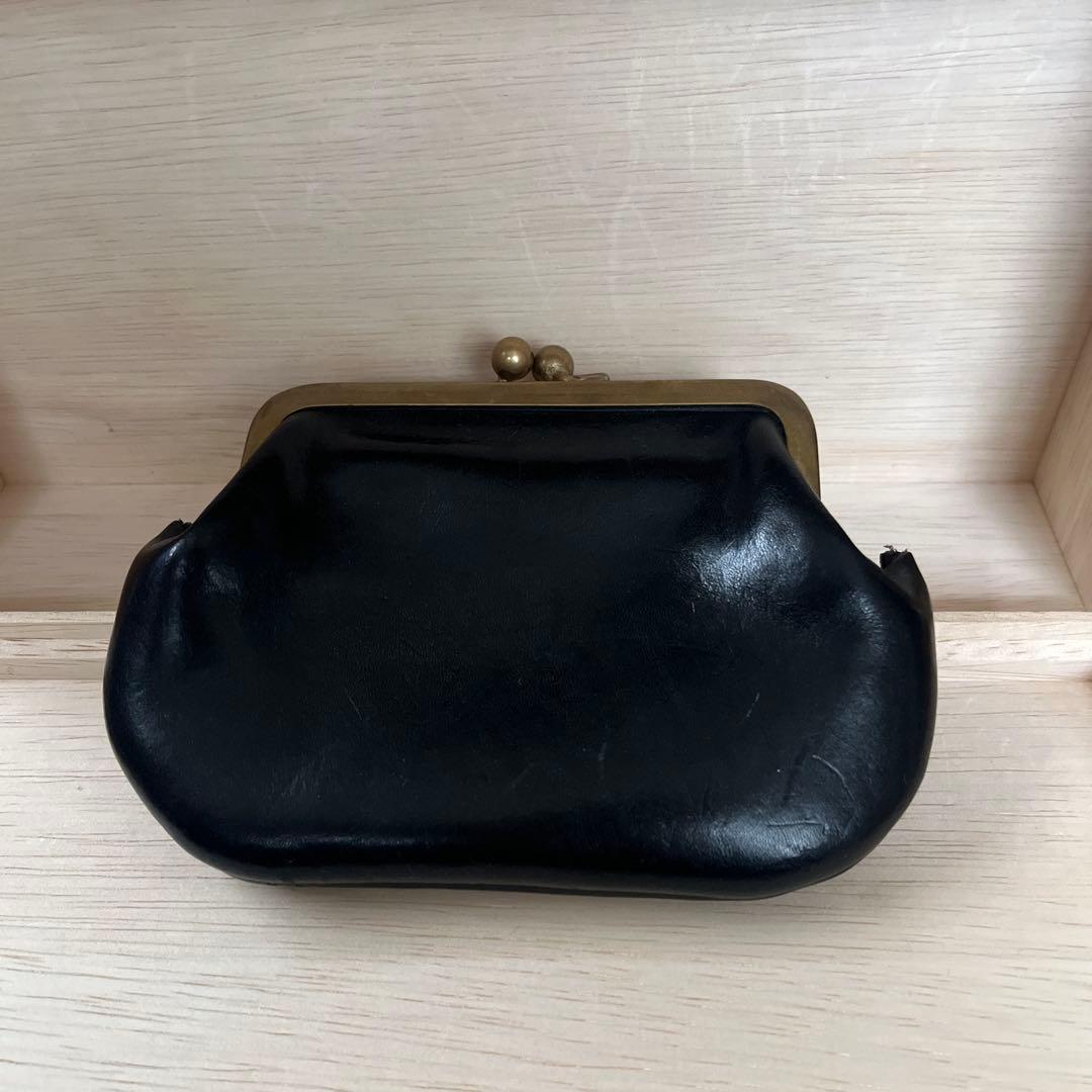 本革がま口財布