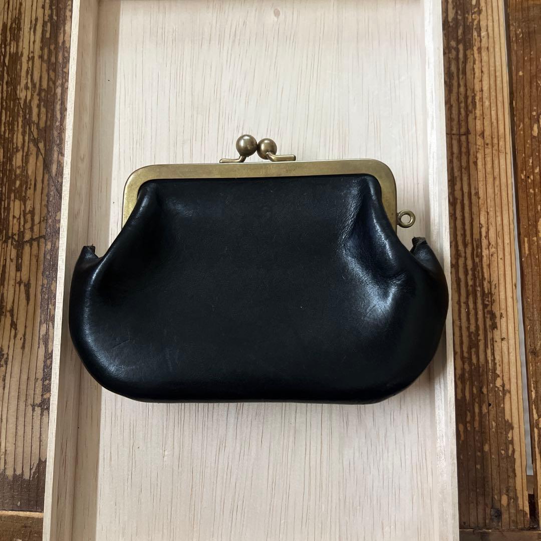 本革がま口財布