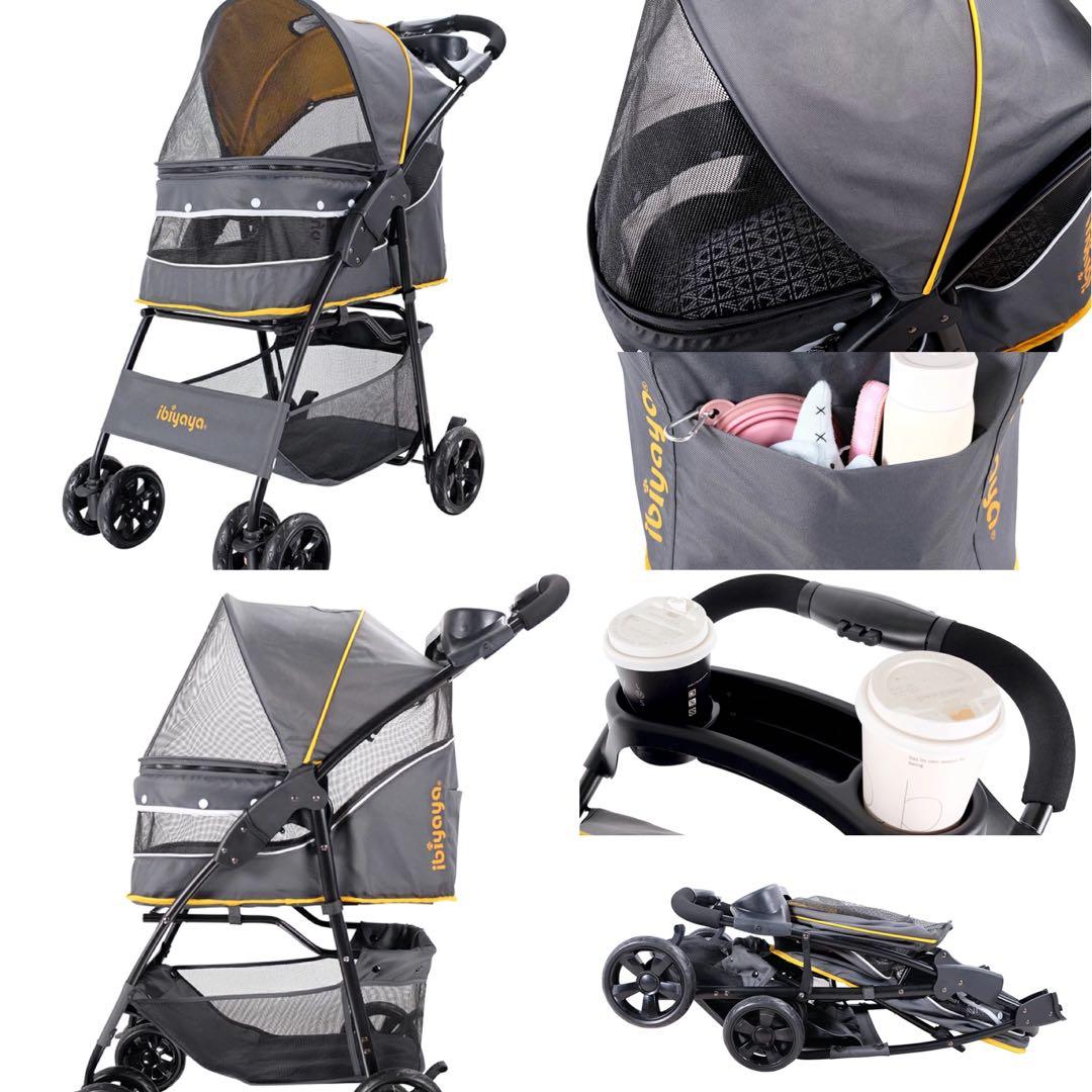 ibiyaya ペットカート グレー