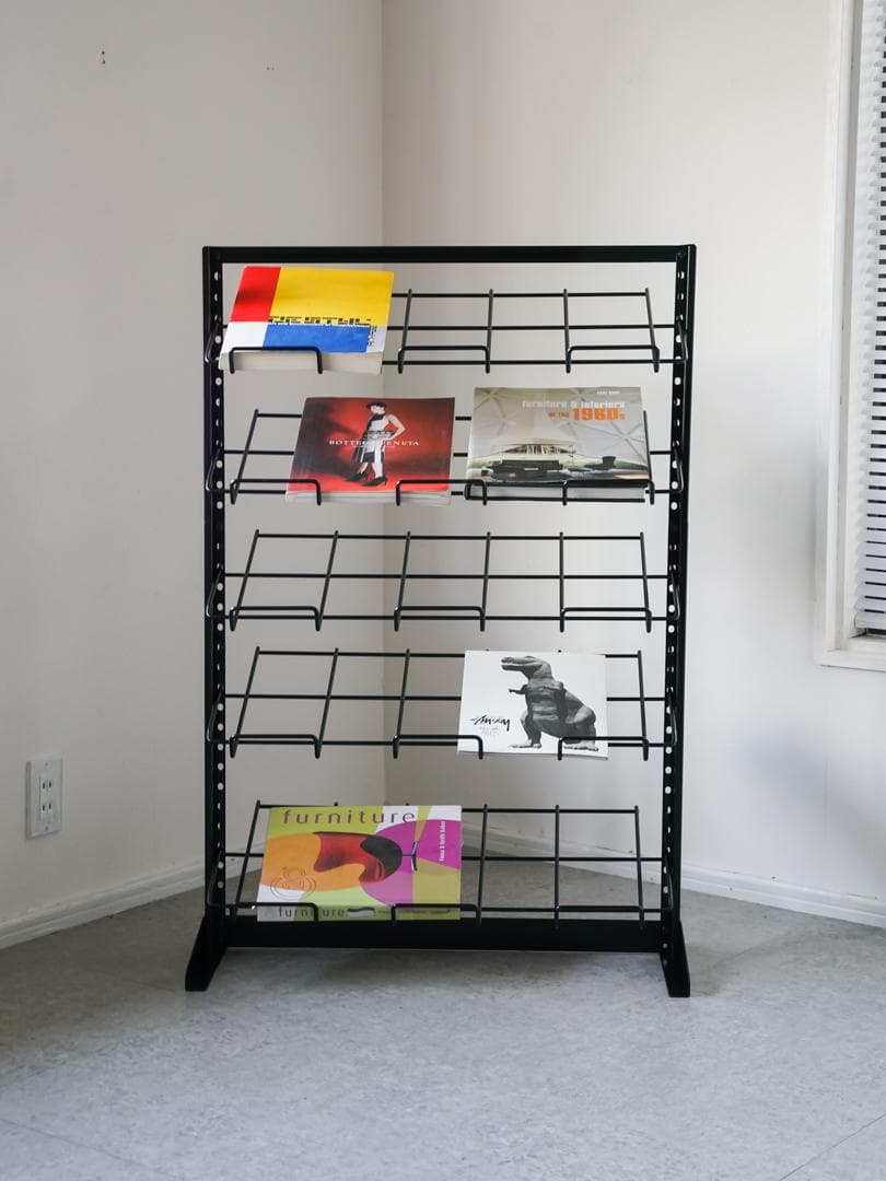 \"SANYO\" ワイヤー マガジンラック / スチールラック ミニマル モダン