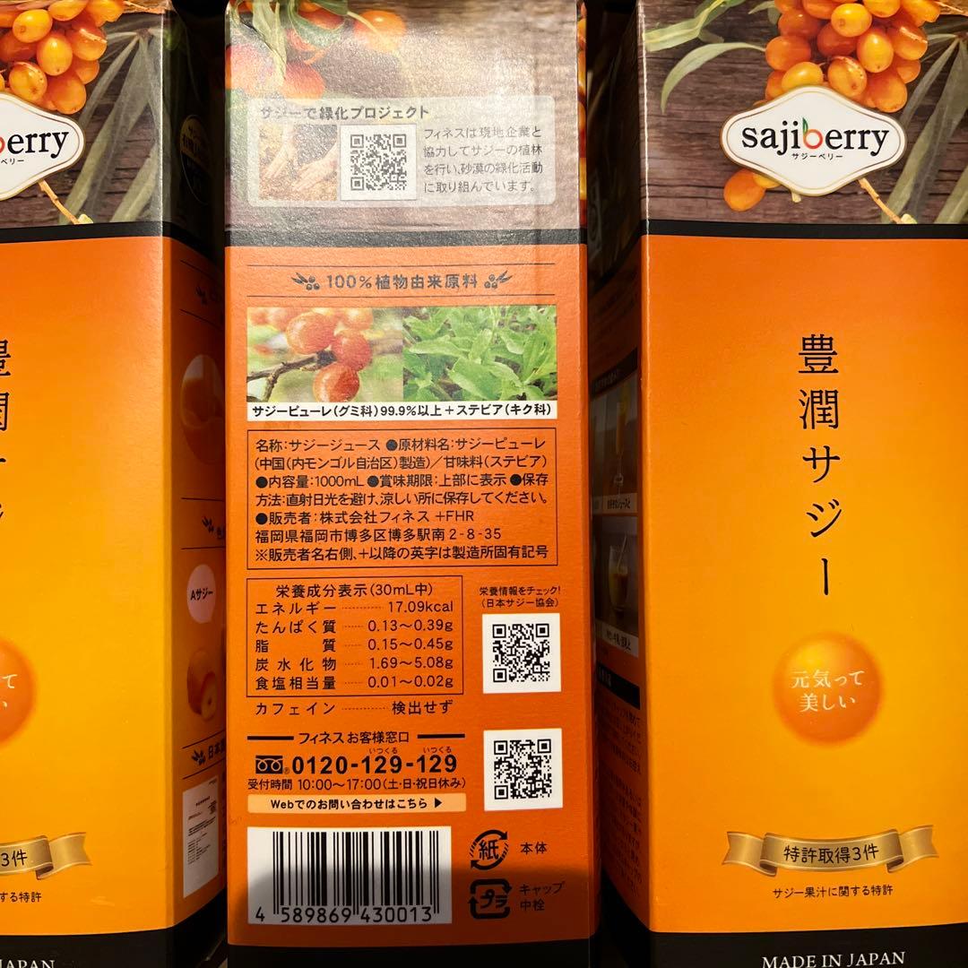 豊潤サジー1000ml×3本+300ml×2本