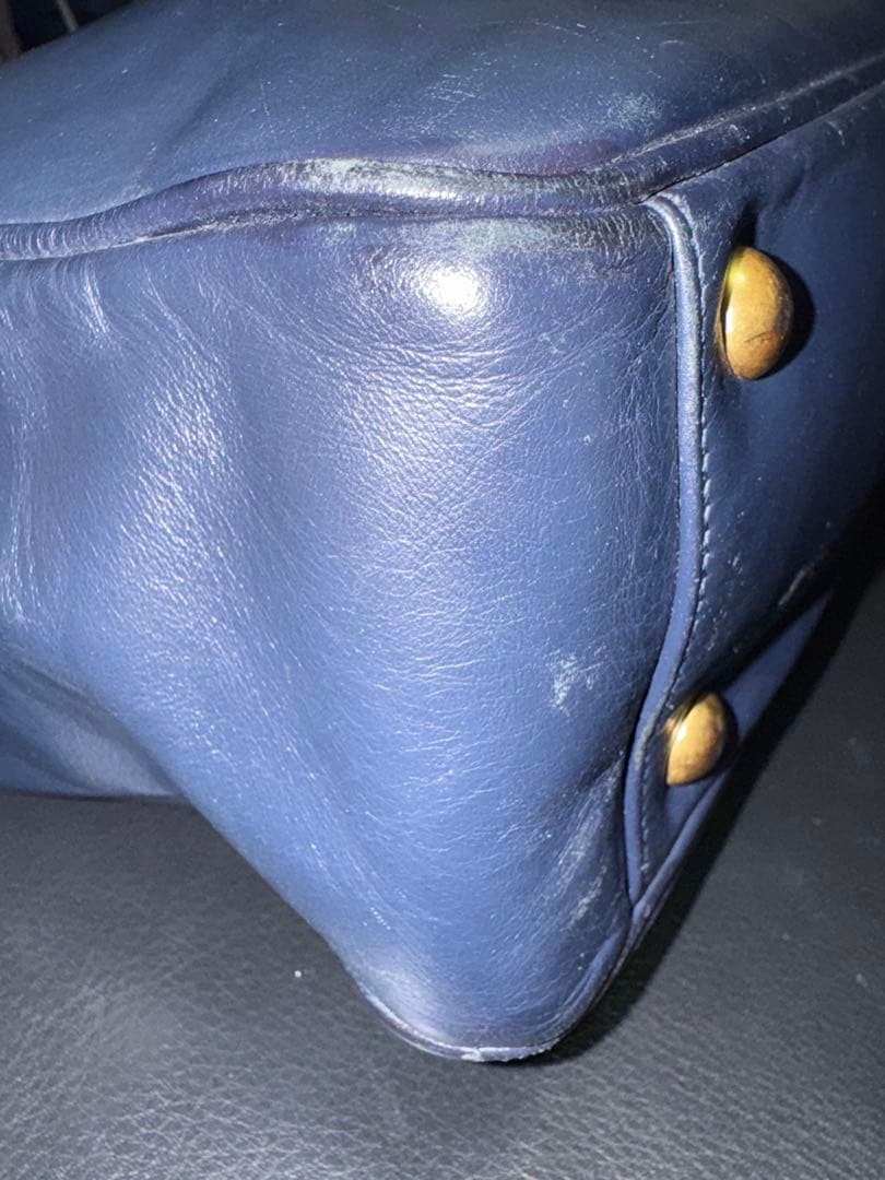 SAINT LAURENT ネイビー ビジネスバッグ