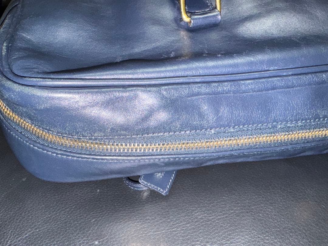 SAINT LAURENT ネイビー ビジネスバッグ