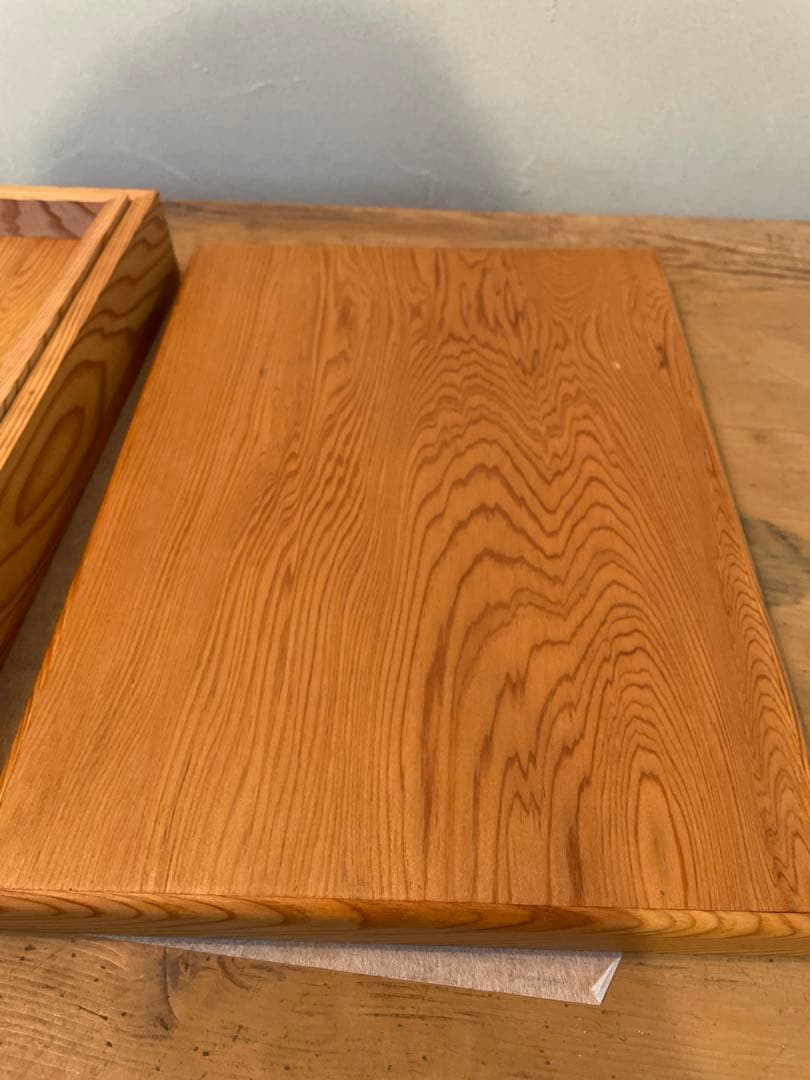 世界遺産 屋久杉 文箱 書道具 硯箱　木箱