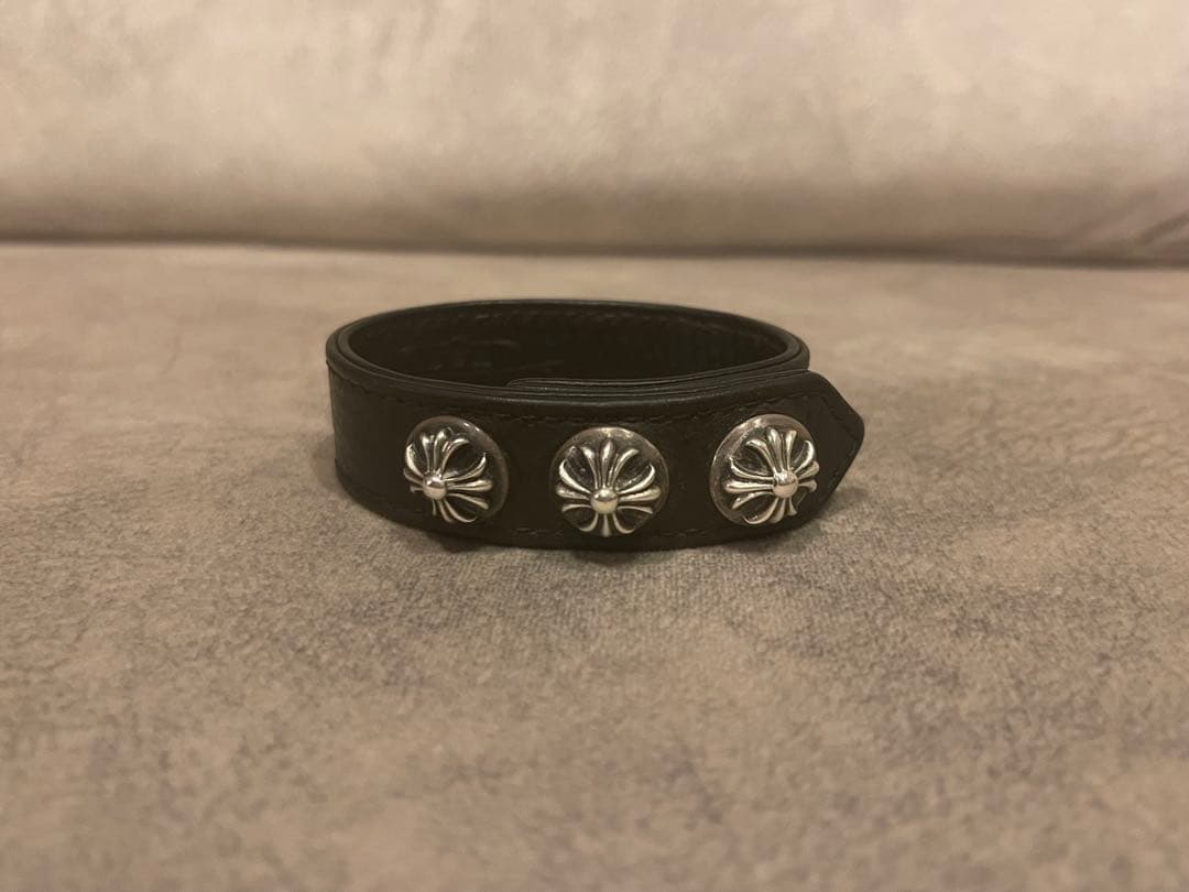 クロムハーツ　レザーブレスレット