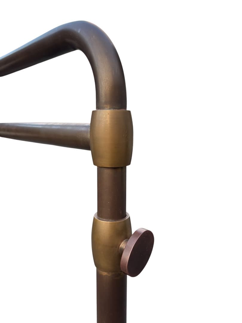 西川金太郎 廃盤品 アンティーク真鍮ゴールドハンガーラック　送料無料