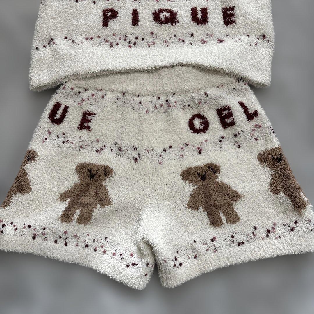 ジェラートピケ キッズ 130-140 くま柄セットアップ 美品