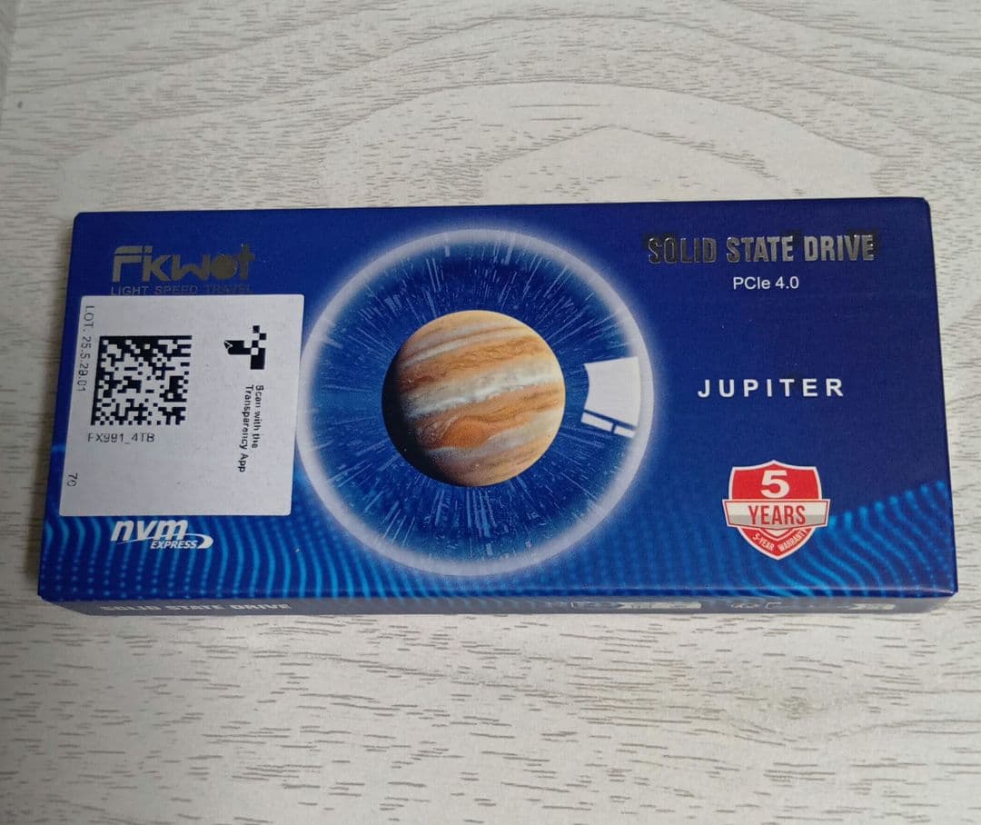 内蔵型SSD Fikwit FX991 4TB SSD PCIe Gen4x4