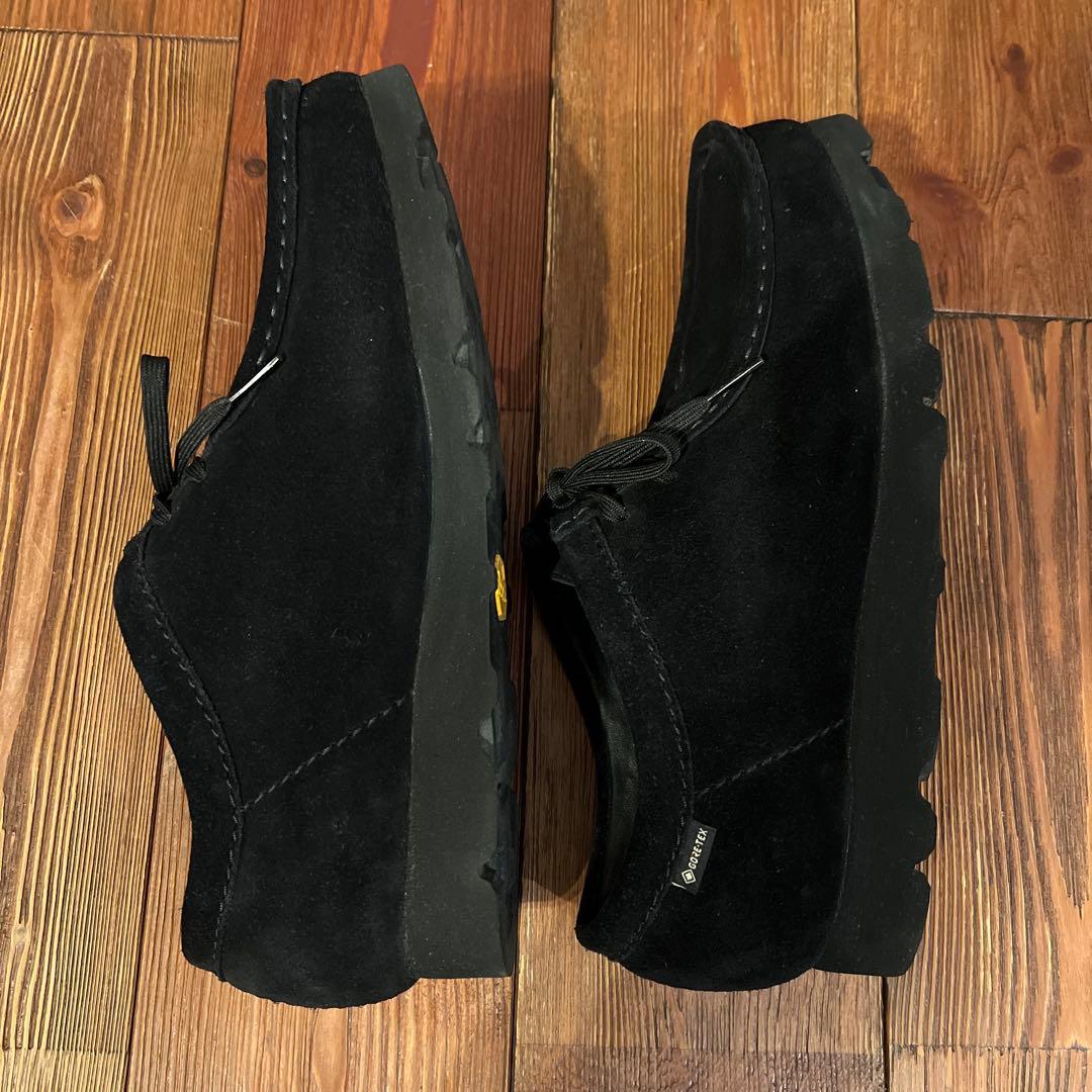 クラークス　ワラビー　ゴアテックス　26.5㎝　ブラック　スエード　黒