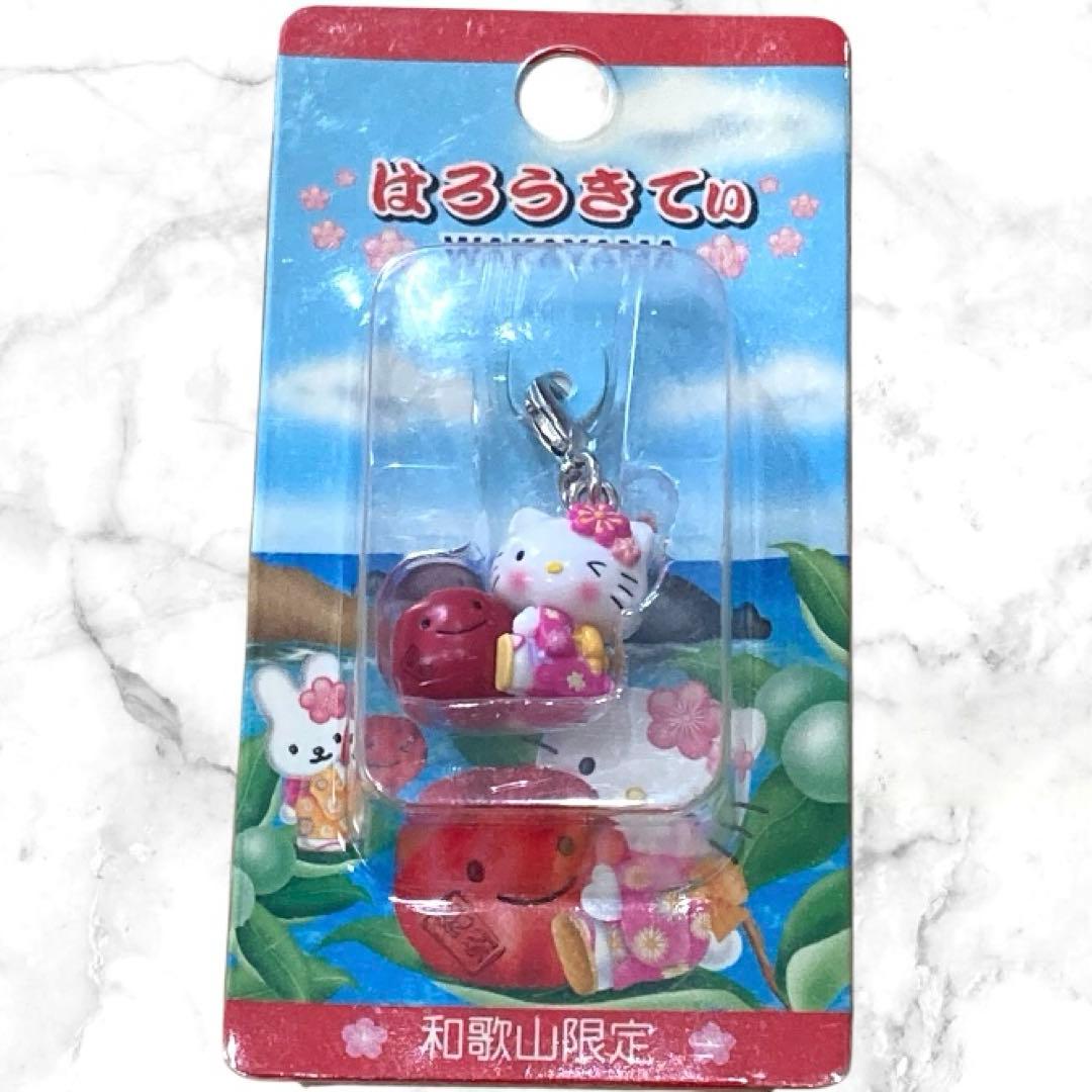 【ご当地限定】ハローキティー 根付け 缶バッチ ストラップ 希少 レア