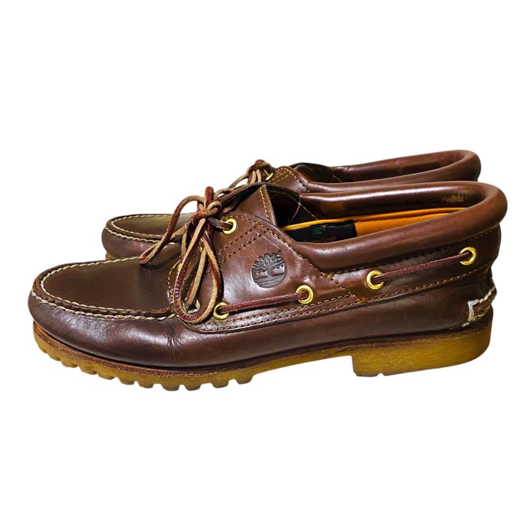 Timberland レザーデッキブーツ　3eye ブラウン　8W