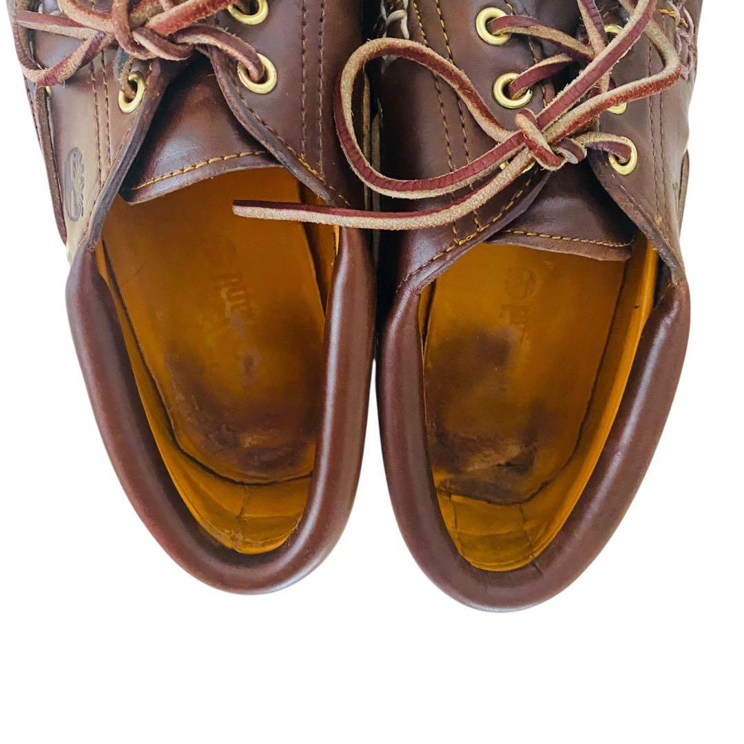 Timberland レザーデッキブーツ　3eye ブラウン　8W