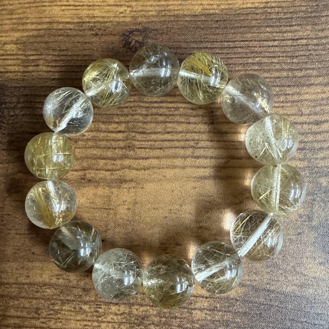 金運 財運 ルチル パワーストーン ブレスレット