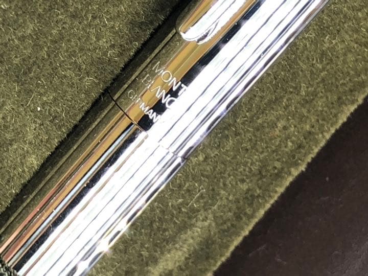 稀な未使用に近い極上の保管品！総プラチナ張りノブレス★No1157★モンブラン製