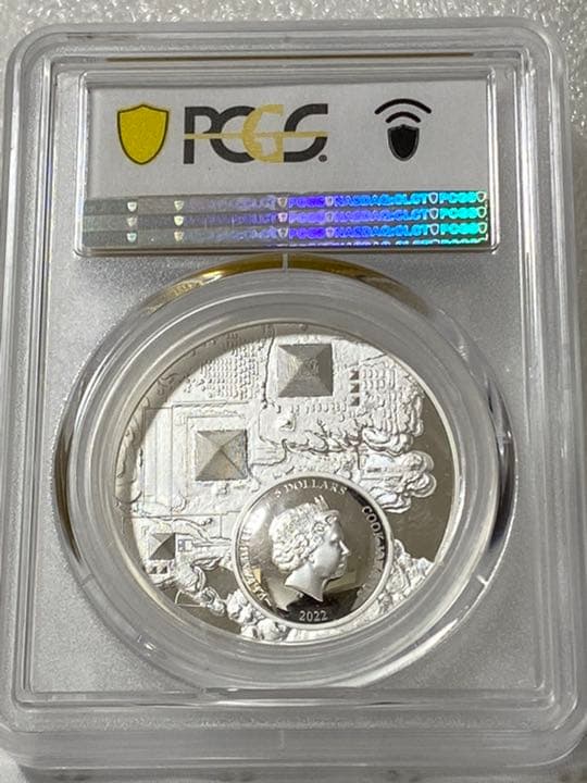 【最高鑑定／PR70】2022　クック諸島　ファラオの遺産　1オンス　銀貨